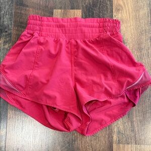 Lululemon Women's Dark pink/Red Athletic Shorts 2.5 inch